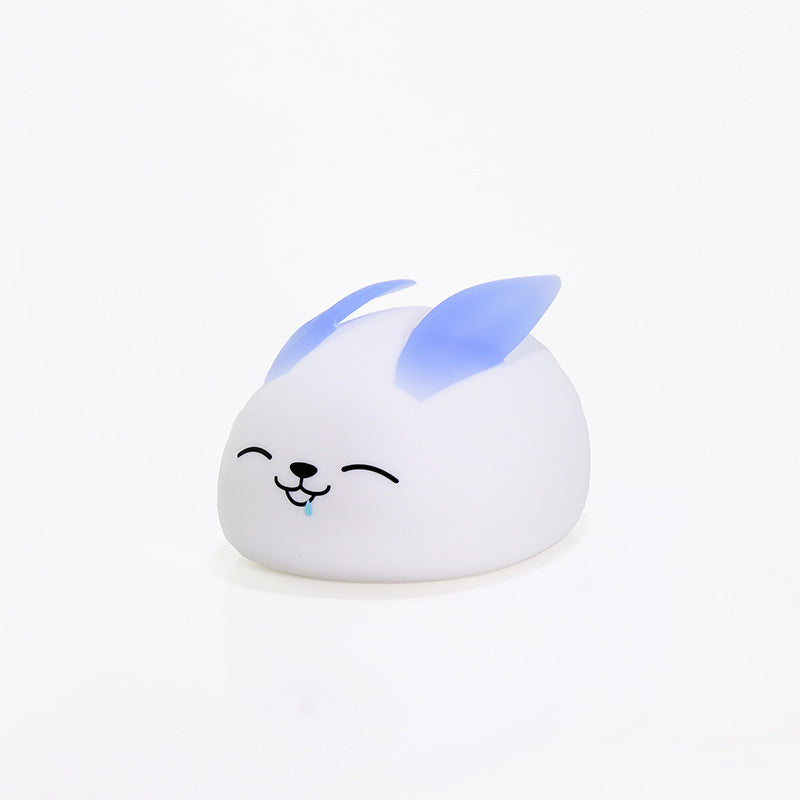 Lámpara de Mesa de Luz Nocturna LED de Silicona Creativa Moderna Conejo 