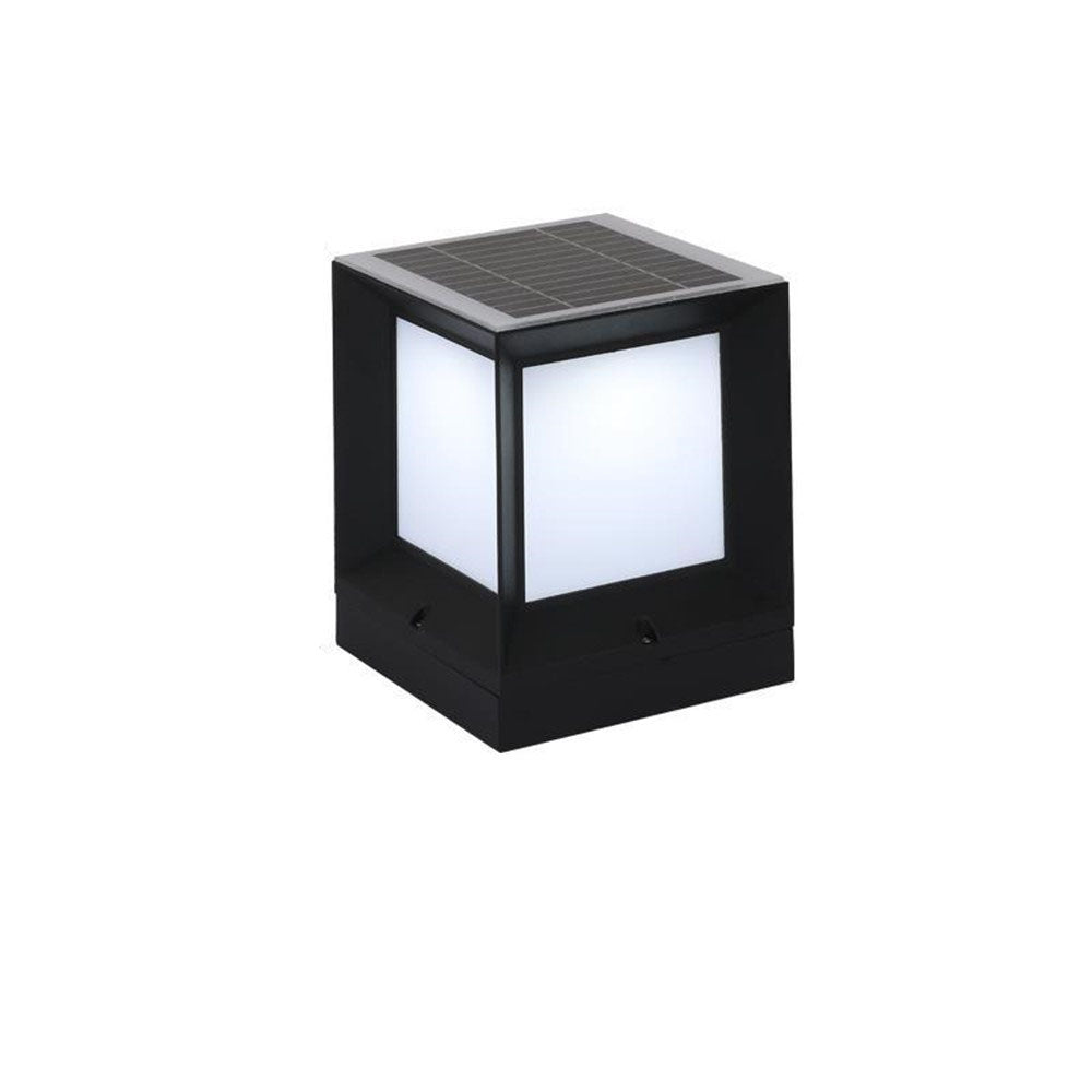 Modern Simple Solar Quadrupole Waterproof Outdoor Garden Column Post Head Light