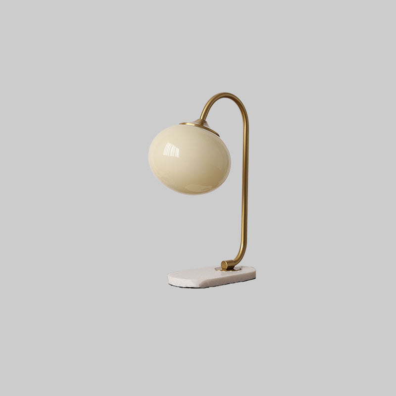 Lampe de table à 1 lumière en fer et marbre minimaliste classique nordique 