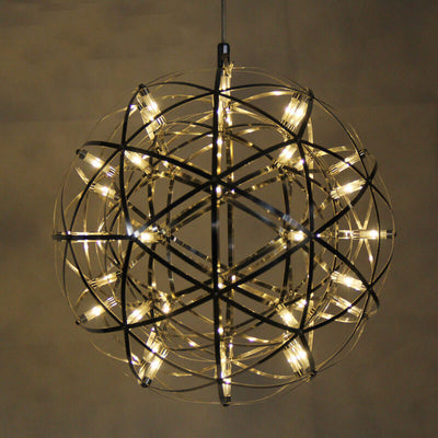 Modern Globe 12 Light LED Firework Pendant Light