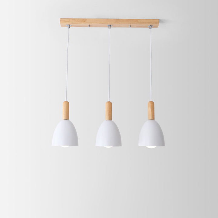 Nordischer minimalistischer Macaron einfarbiger 1/3-Licht-Kronleuchter 