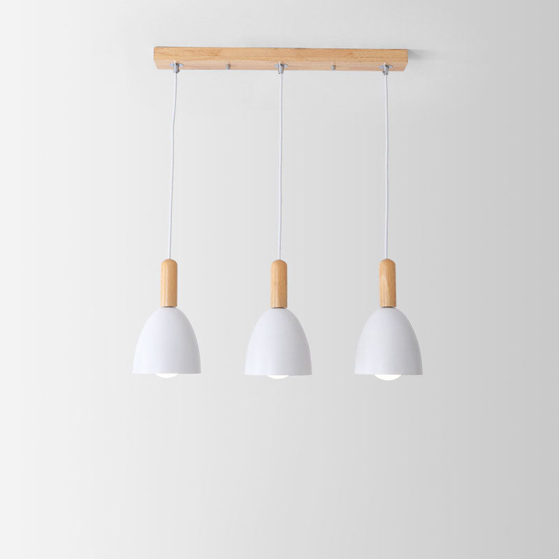 Nordic Minimalist Macaron Solid Color 1/3-Light Chandelier