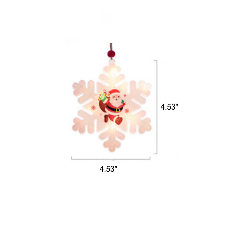 Lumières suspendues peintes en plastique LED décoratives de Noël 