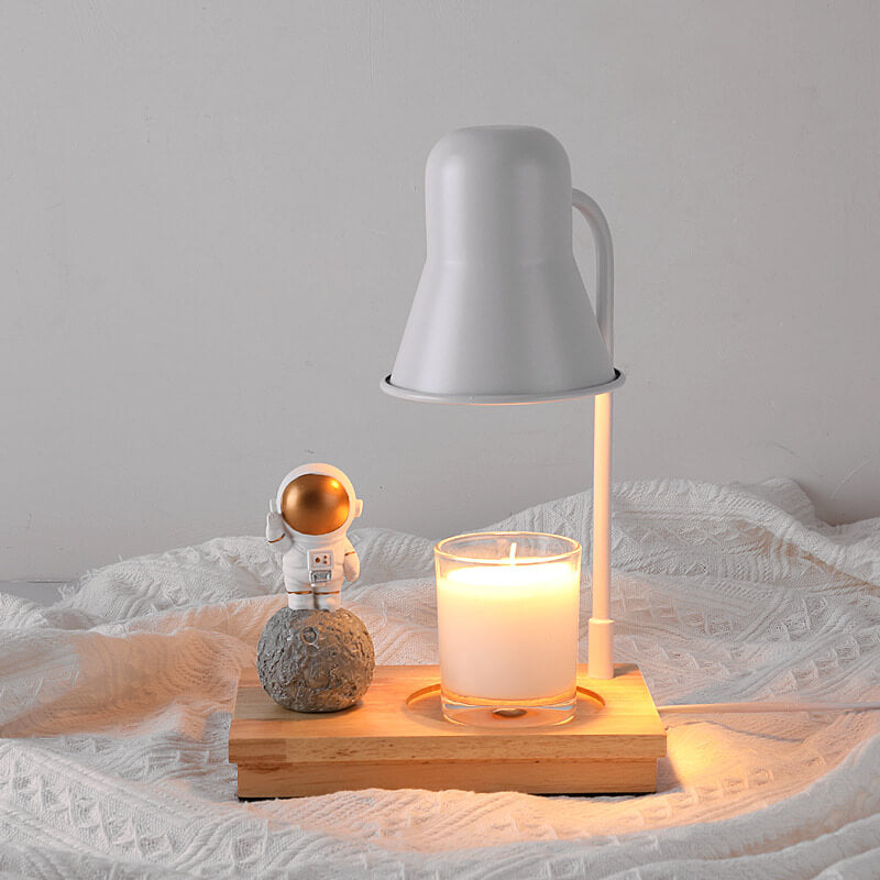 Lampe de table à 2 lumières en cire fondante aromathérapie moderne astronaute 