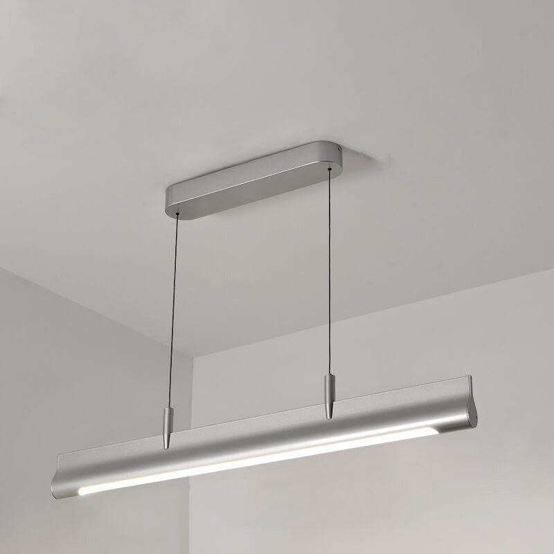 Nordische minimalistische lange Streifen Insel Licht LED hebbare Kronleuchter 