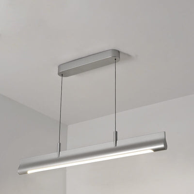 Nordic Minimalist Long Strip Island Light LED anhebbarer Kronleuchter