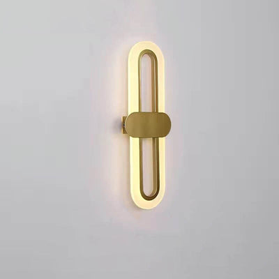 Modern Minimalist Circular Ring Acrylic Aluminum LED Wall Sconce Lamp