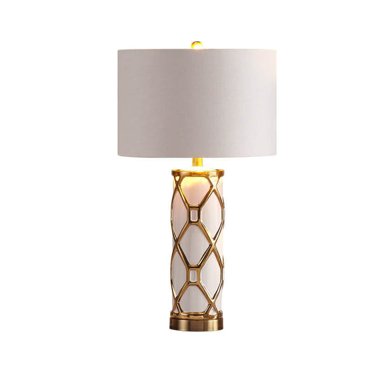 Lampe de table en céramique Nordic Light Luxury à 1 lumière 