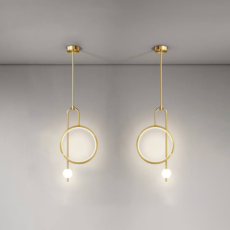 Europäischer minimalistischer heller runder Luxus-LED-Kronleuchter aus Acryl
