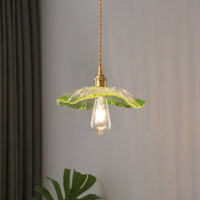 Nordic Textured Glass 1-Light Pendant Light