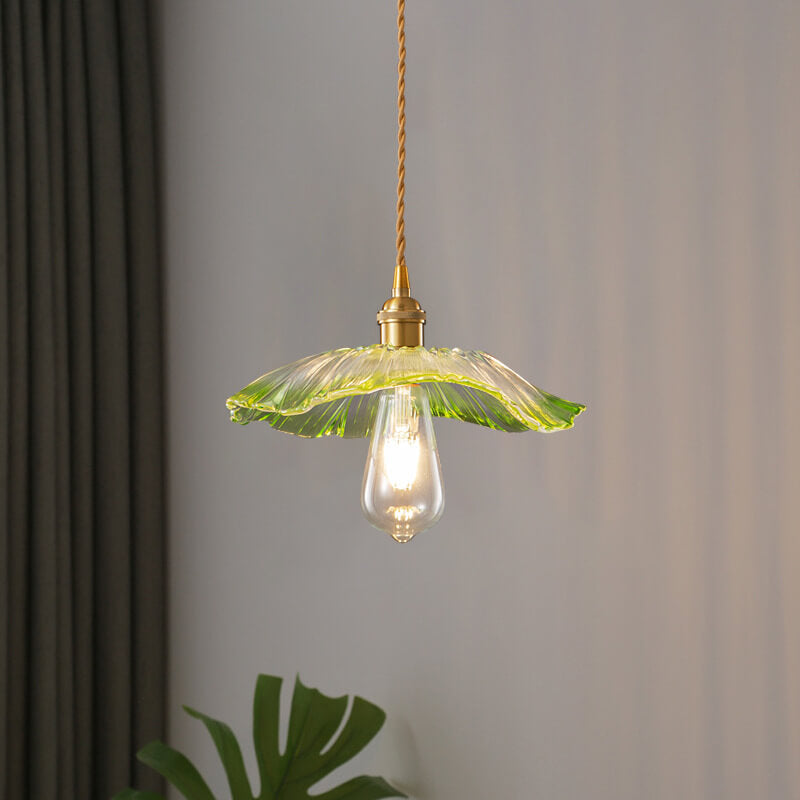 Nordic Textured Glass 1-Light Pendant Light