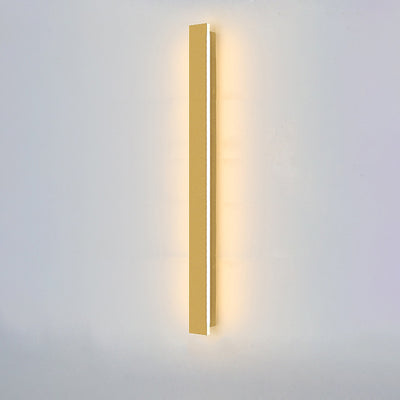 Outdoor Modern Simple Gold Long Strip Acrylic Iron Waterproof LED Wall Sconce Lamp