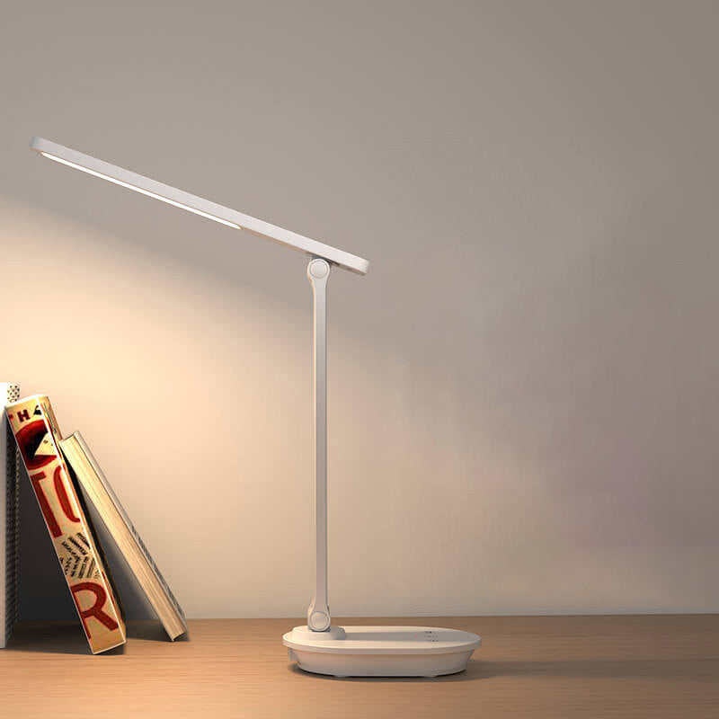 Modern Double Folding Eye Care Wireless Rechargeable LED Desk Lamp