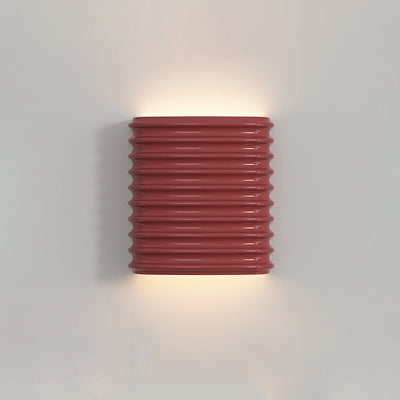 Moderne minimalistische Halbzylinder Hardware Harz 1-Licht Wandleuchte Lampe für Schlafzimmer 