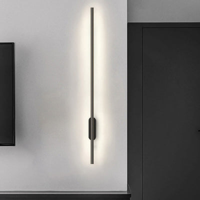 Applique murale LED en forme de bois, lumière moderne et luxueuse, longue bande en aluminium, lampe 