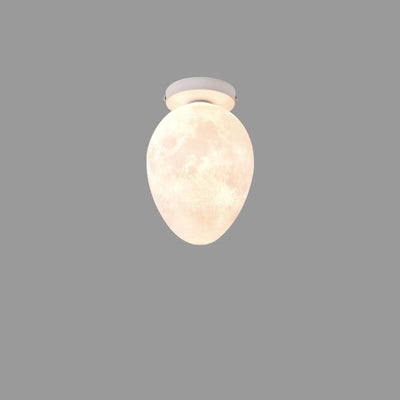 Nordic Creative Egg Design 1-Light Semi-Flush Mount Deckenleuchte