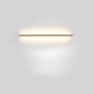 Japanese Simple Solid Wood Strip LED Wall Sconce Lamp