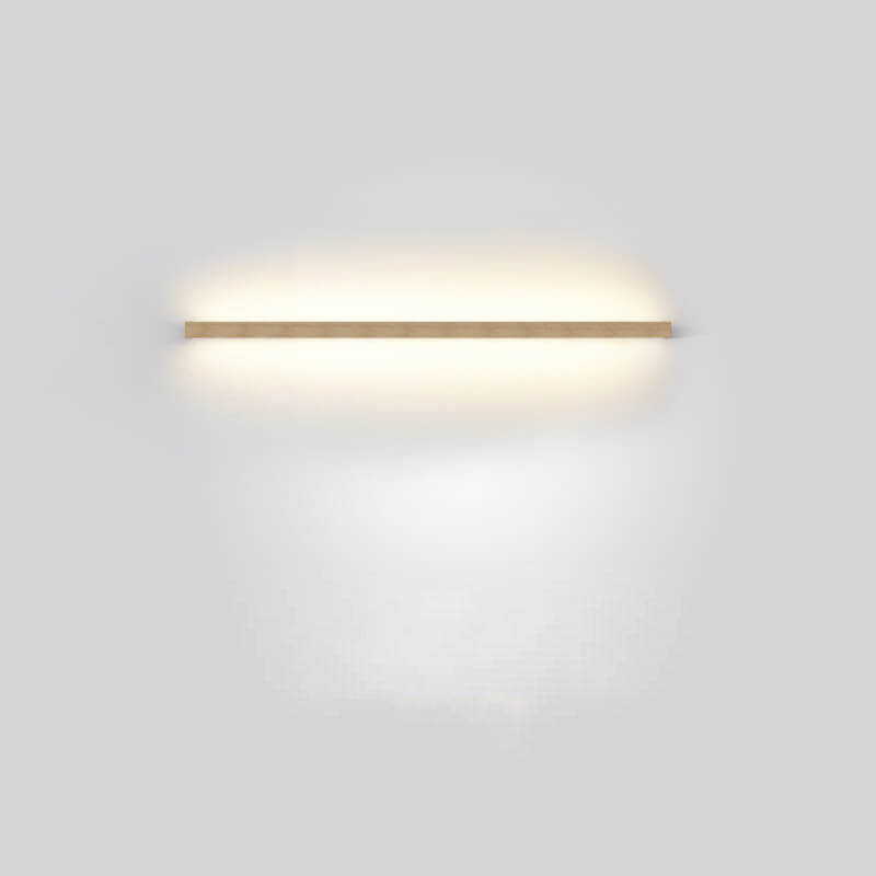 Japanese Simple Solid Wood Strip LED Wall Sconce Lamp