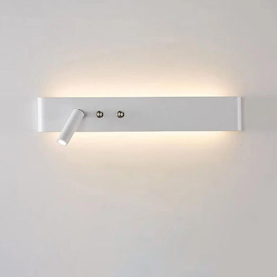 Modern Minimalist Rectangular Aluminum Iron LED Wall Sconce Lamp