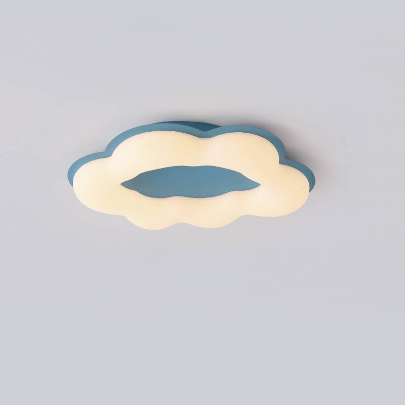 Modern Minimalist Colorful Clouds PE LED Flush Mount Ceiling Light