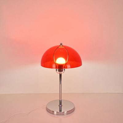 Nordic Vintage Clear Dome Acrylic LED USB Table Lamp