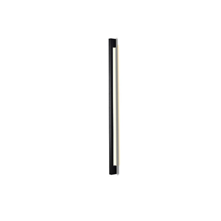 Aplique de pared LED moderno de estilo minimalista con tira larga de hierro y silicona para sala de estar 