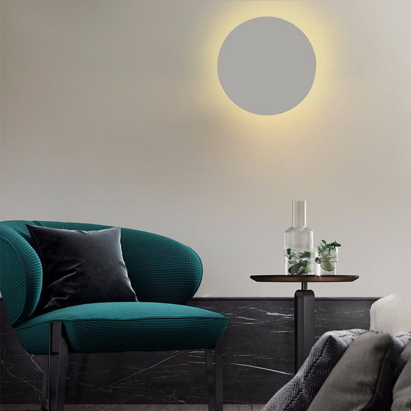 Modern Minimalist Colorful Round Iron LED Wall Sconce Lamp