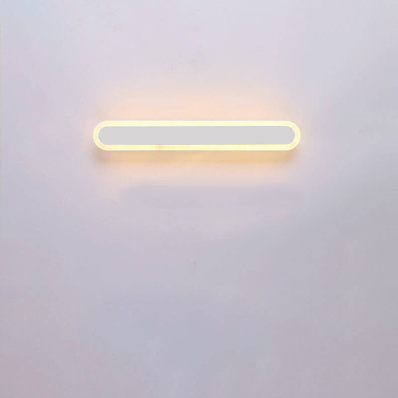 Modern Minimalist Long Bar Iron Acrylic LED Wall Sconce Lamp