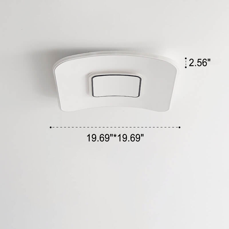 Modern Minimalist Square Round Ultra-Thin LED Flush Mount Ceiling Light