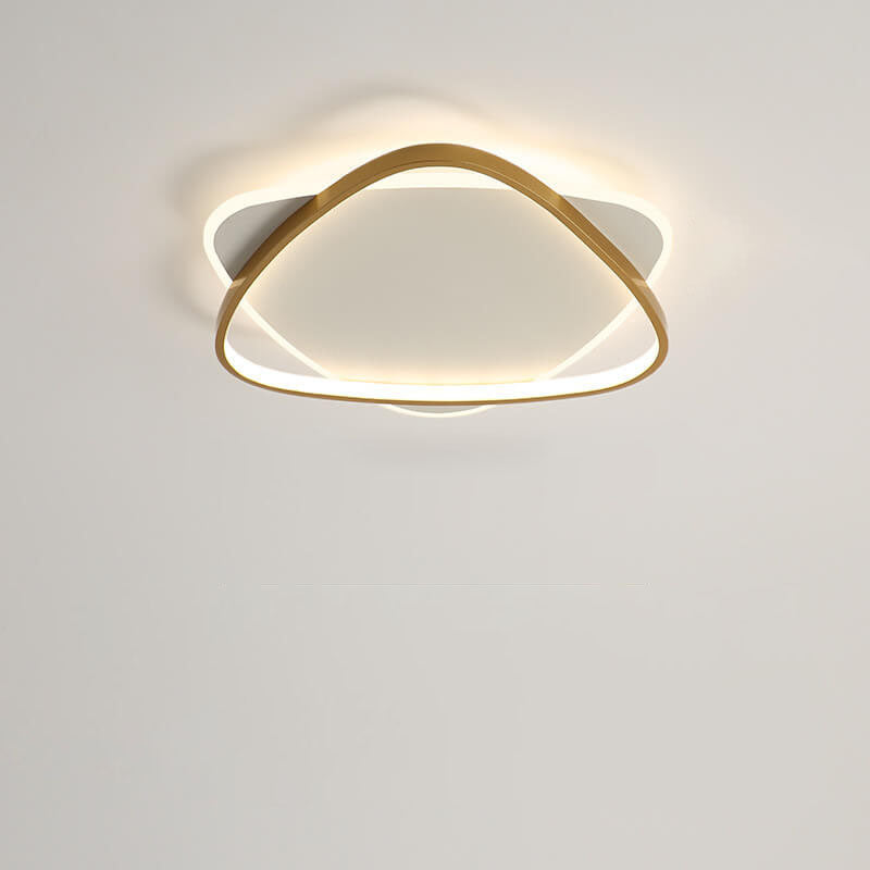 Luz de montaje empotrado LED de acrílico de hierro con triángulo creativo minimalista moderno 