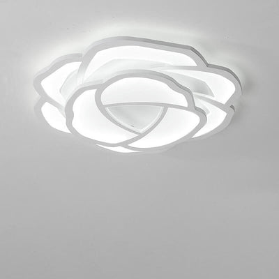 Modern Simple Roses LED Flush Mount Ceiling Light