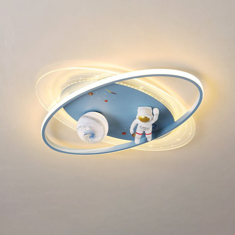 ضوء سقف فلوش ماونت LED أكريليك دائري براتين كرتوني لطفل 