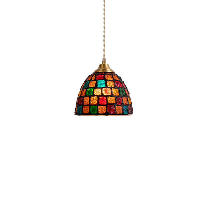 Nordic Vintage Colorful Shell 1-Licht Pendelleuchte 