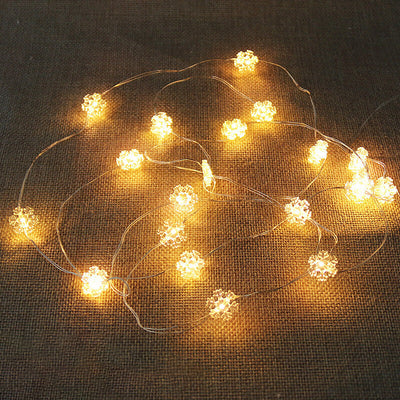 Décoration de Noël Élan Bonhomme de Neige Lumières à LED en Fil de Cuivre 