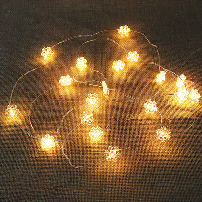 Christmas Elk Snowman Decoration LED Copper Wire String Lights