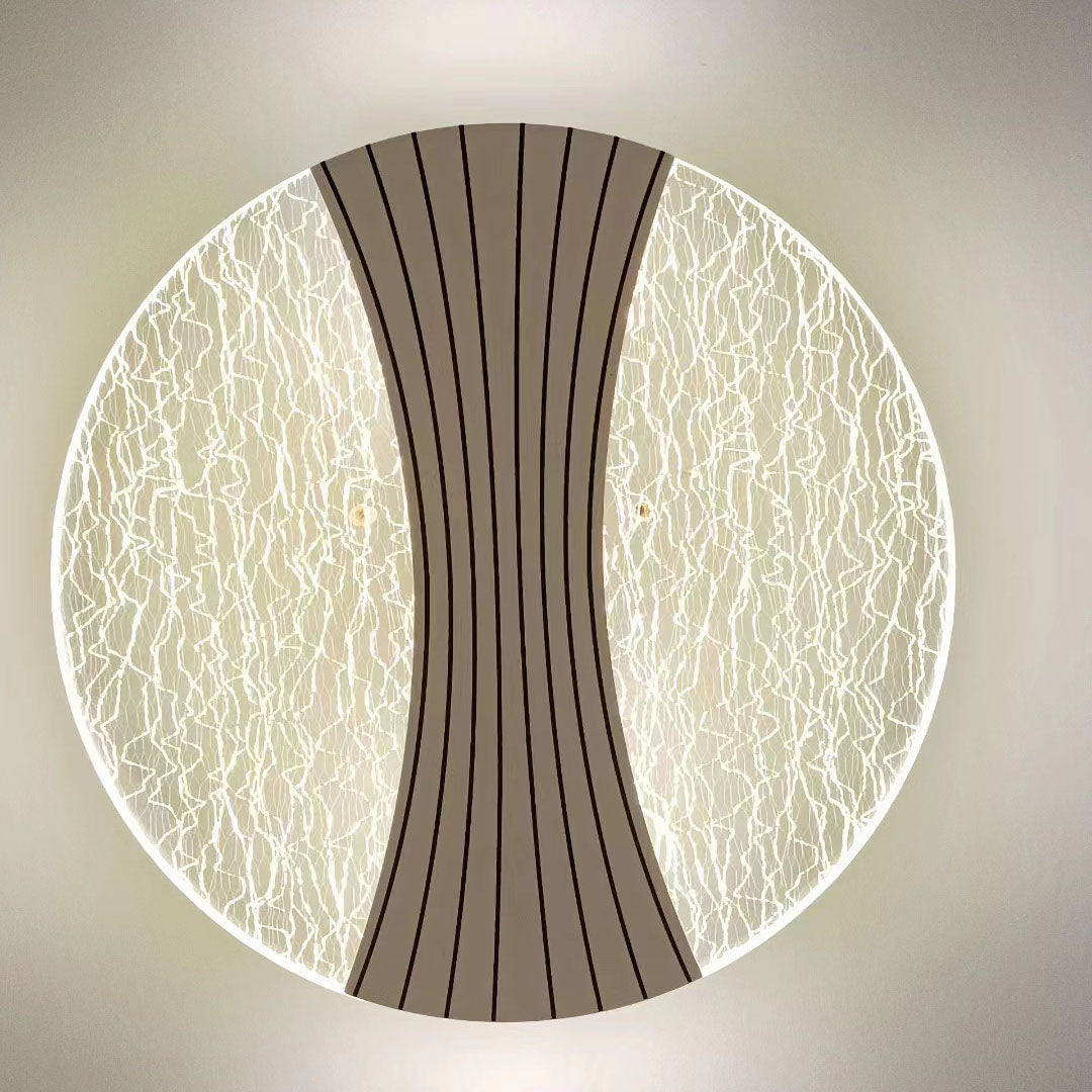 Moderne minimalistische runde Diamant-Hardware Acryl LED Wandleuchte Lampe für Schlafzimmer 