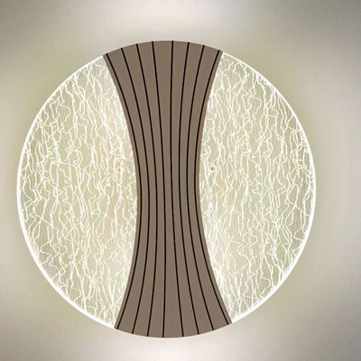 Applique Murale LED en Acrylique avec Matériel en Diamant Rond Minimaliste Moderne pour Chambre 