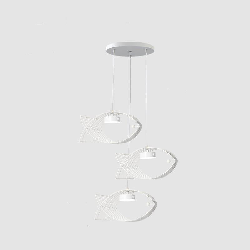Moderner Acryl Fisch Kreatives Design LED Kronleuchter 