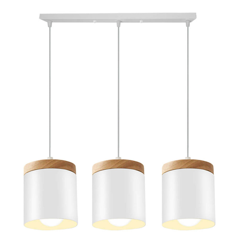 Modern Solid Color 1/3-Light Iron Pendant Light