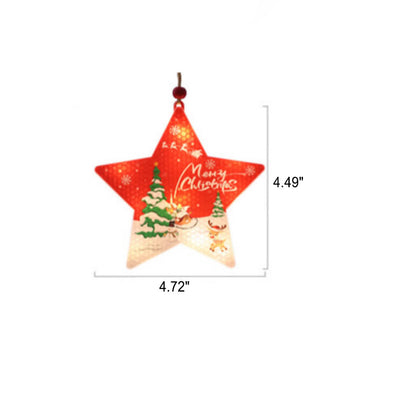 Lumières suspendues peintes en plastique LED décoratives de Noël 