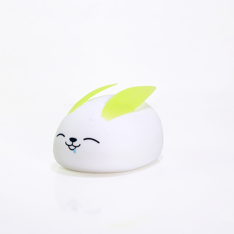 Lámpara de Mesa de Luz Nocturna LED de Silicona Creativa Moderna Conejo 