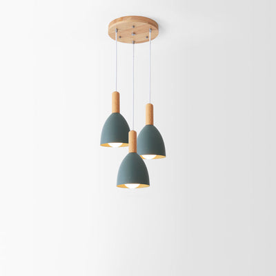 Nordic Minimalist Macaron Solid Color 1/3-Light Chandelier