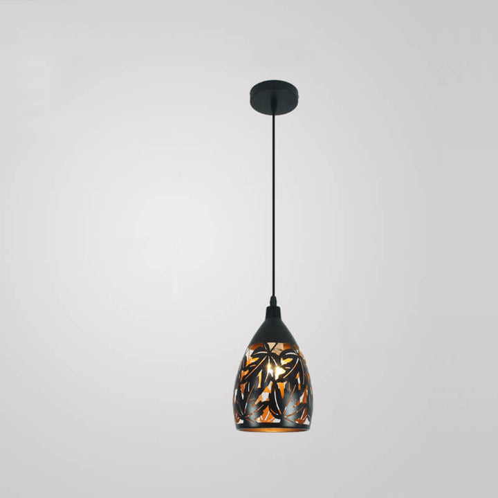 Retro Industrial Hollow Iron Bell 1-Light Pendelleuchte 