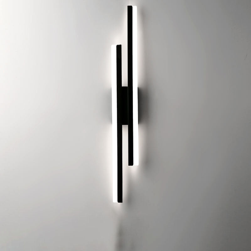 Modern Minimalist Lines Iron Acrylic LED Wall Sconce Lamp