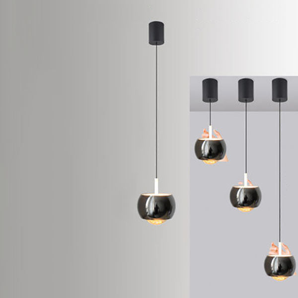 Lustre LED Rond Luxueux Nordic Light avec Hauteur Réglable 