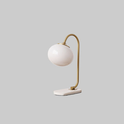 Lampe de table à 1 lumière en fer et marbre minimaliste classique nordique 
