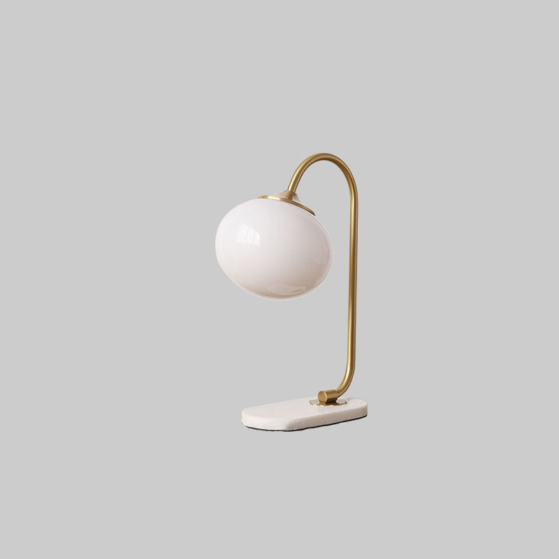 Lampe de table à 1 lumière en fer et marbre minimaliste classique nordique 