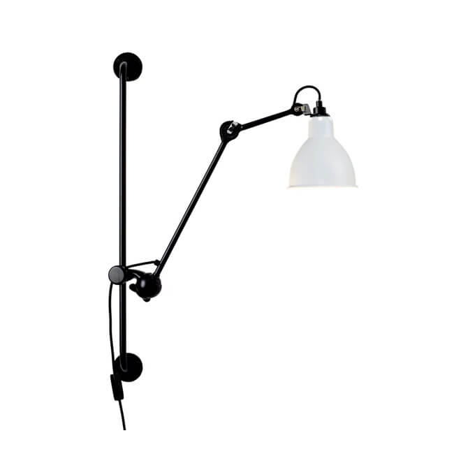 Industrial Vintage Iron Long Pole Swing Arm 1-Light Wall Sconce Lamp