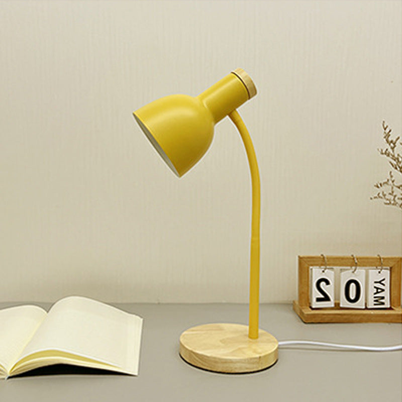 Moderne, minimalistische, einfarbige, 1-flammige Tischlampe aus Eisen 