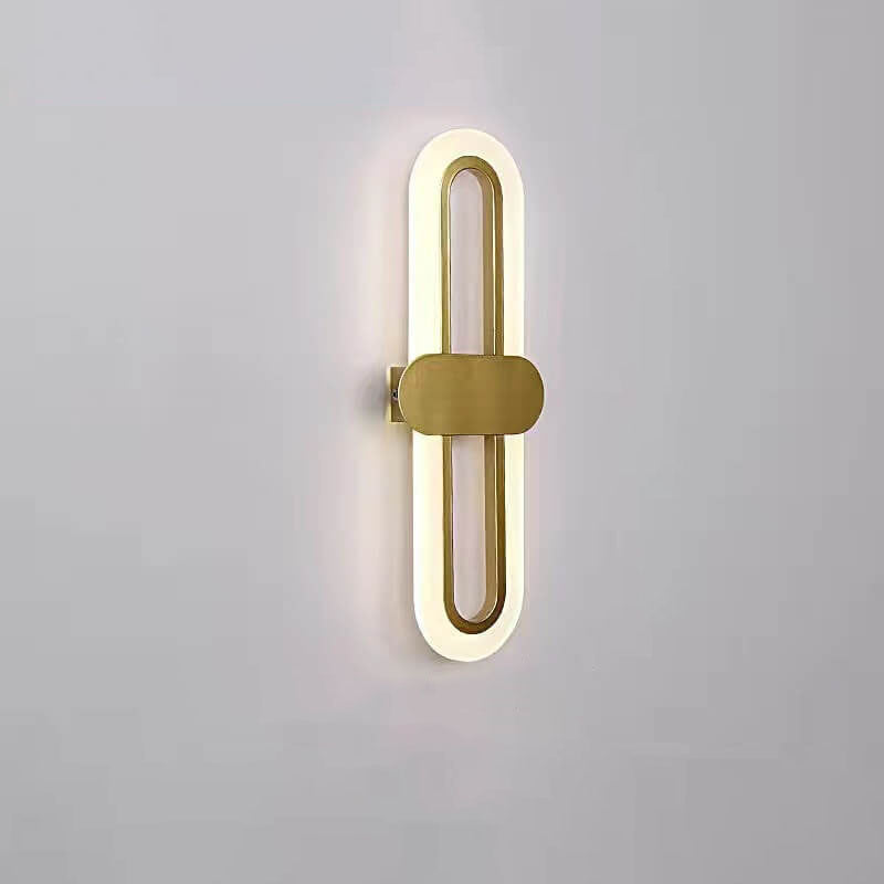 Modern Minimalist Circular Ring Acrylic Aluminum LED Wall Sconce Lamp